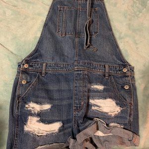 American Eagle denim overalls